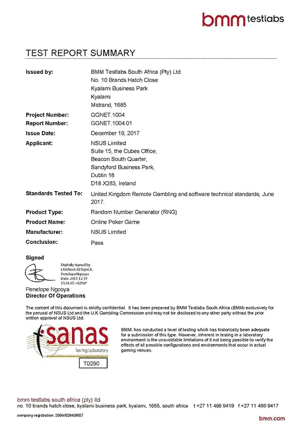 ГСЧ на Покерок